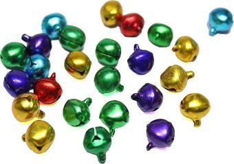Metal Çıngırak Zil Karışık Renkli 1 CM (50 Adet)