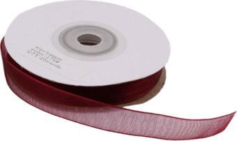 Organze Kurdele 20 MM (22 Metre)  Bordo