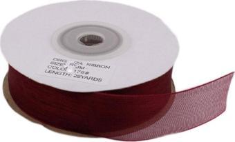 Organze Kurdele 40 MM (22 Metre)  Bordo