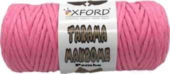 Taranabilir Makrome İpi Taranan Makrame Pamuk İpliği 5 MM 250 GR  Pembe