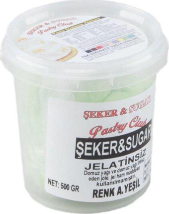 Şeker Sugar Şeker Hamuru Pasta Süsleme Hamuru 500 Gr   Açık Yeşil