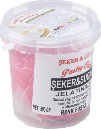 Şeker Sugar Şeker Hamuru Pasta Süsleme Hamuru 500 Gr   Fuşya