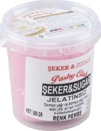 Şeker Sugar Şeker Hamuru Pasta Süsleme Hamuru 500 Gr   Pembe