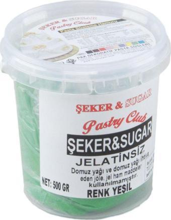 Şeker Sugar Şeker Hamuru Pasta Süsleme Hamuru 500 Gr   Yeşil