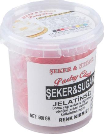 Şeker Sugar Şeker Hamuru Pasta Süsleme Hamuru 500 Gr  Kırmızı