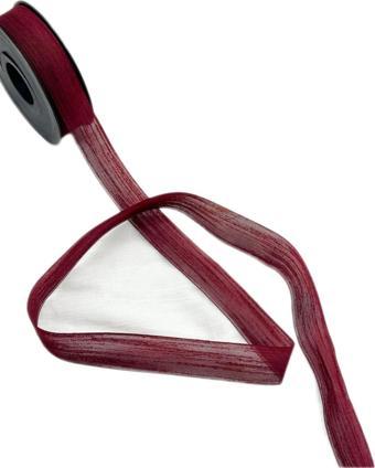 Nopel Keten Kurdele 2.5 Cm  (20 Metre)  Bordo