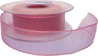 Şifon Kurdele 4 Cm (20 Metre)  Pembe