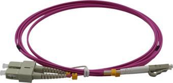 FİBER PATCH CORD SC-LC MM DUPLEX 50/125 OM4 2 MT