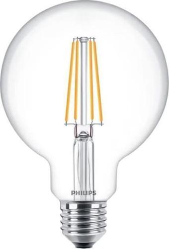 Philips Corepro 7W (60W) G93 Glop Rustik Led Ampul Sarı 2700K Filamentli Top Lamba