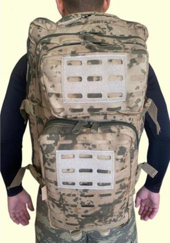 Şafak25 Sırt Çantası Tactical Çanta 55 Litre Lazer Kesim