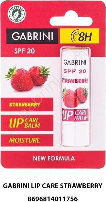 Gabrini Dudak Koruyucu Nemlendirici Lip Balm Care Çilek