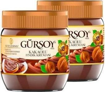 Gürsoy Kakaolu Fındık Kreması 400 gr (2'li Paket)