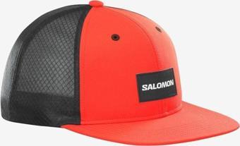 Salomon Lc1680300 Trucker Flat Cap Kırmızı Unisex Şapka