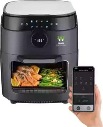 Wiami Airfryer Oven 12 L Hava Fritözü Siyah