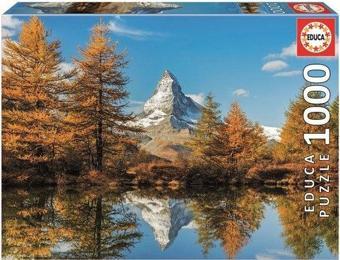 Educa 17973 Matterhorn Mountain In Autumn Puzzle 1000 Parça Puzzle