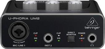 Behringer Behrınger Um2 Audiophile 2X2 Usb Audio Interface With Xenyx Mic Preamplifier