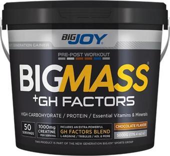 Bigjoy Sports BIGMASS Gainer + GH FACTORS 5000g Çikolata