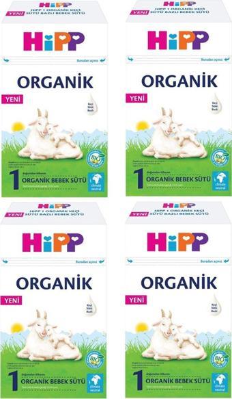 Hipp 1 Organik Keçi Sütü Bazlı Bebek Sütü 400 gr 4 Adet