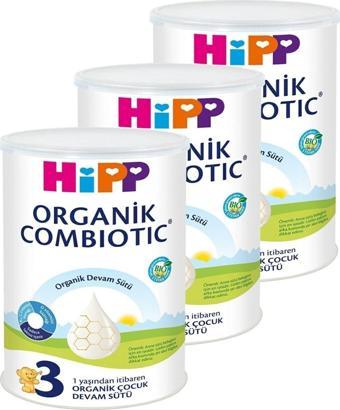 Hipp 3 Organic Combiotic Devam Sütü 350 gr X 3 Adet