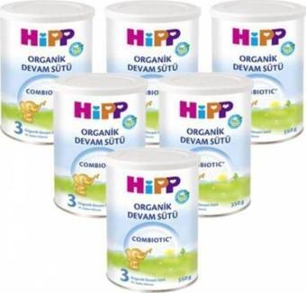 Hipp 3 Organic Combiotic Devam Sütü 350 Gram (6 Adet)