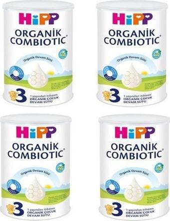 Hipp 3 Organik Combiotic Devam Sütü 350 gr 4 ADET