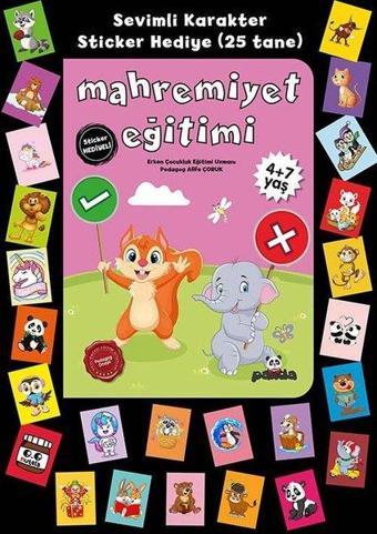 Mahremiyet Eğitimi - Stickerlı 4+7 Yaş - Afife Çoruk - Panda