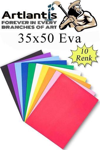 Eva 10 Renk 35x50 cm 1 Paket Düz Eva Süngeri 10 Lu Renkli Eva 35*50 Elişi Okul Öncesi Ana Sınıfı İlkokul