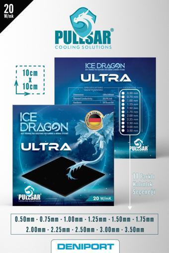 Ice Dragon® Ultra Thermal/termal Pad, 100x100 MM, 0,50 MM, 20.0 W/m-K, Yüksek Iletken Termal Pad !