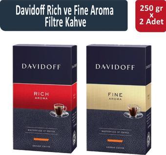 Davidoff Rich ve Fine Aroma Filtre Kahve 250 gr x 2 Adet