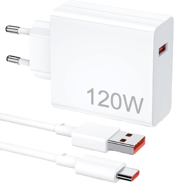 Şarj Aleti Hızlı Güvenli Şarj 120W USB  Type C Uçlu Kablolu Şarj Aleti