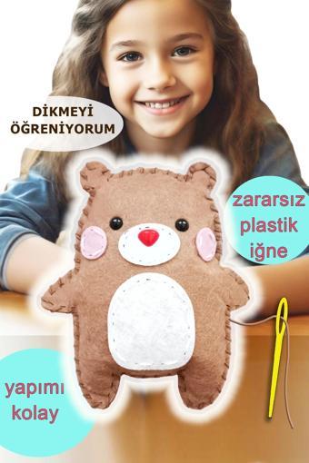Keçe Oyuncak Dikiş Seti - Sevimli Ayıcık yaratıcı ipli oyuncak