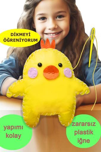 Keçe Oyuncak Dikiş Seti - Sevimli Ördek Montessori oyuncak