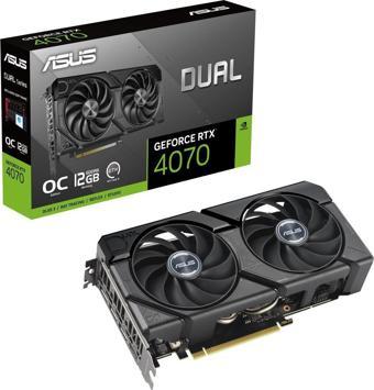 ASUS RTX 4070 DUAL-RTX4070-O12GD6-EVO OC 12GB GDDR6X 192bit EKRAN KARTI