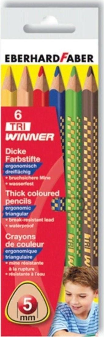 Eberhard Faber-Castell Kuru Boya Tri Winner Jumbo Üçgen 6 Renk