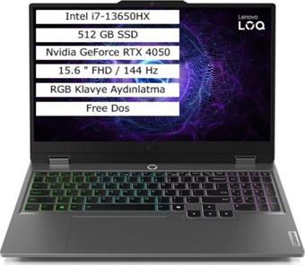 LOQ 15IRX9 i7-13650HX 32 GB 1 TBSSD 6GB RTX4050 15.6 Windows 11 Pro 83DV00G7TRAR47