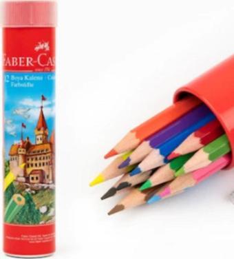 Faber-Castell Teneke Kutu 12 Li Kuru Boya