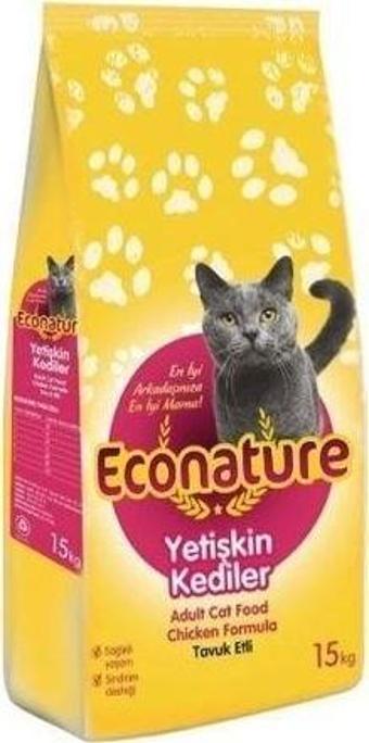 Econature Tavuklu Yetişkin Kedi Maması 15 kg