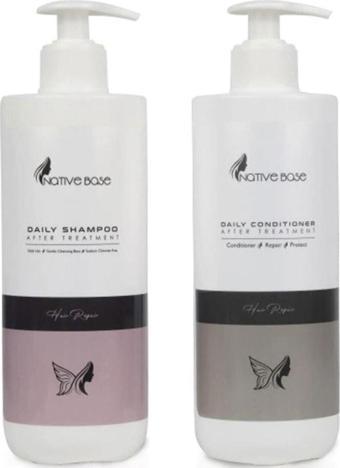 Native Base Keratin Sonrası Daily Günlük Şampuan+Krem 500 Ml