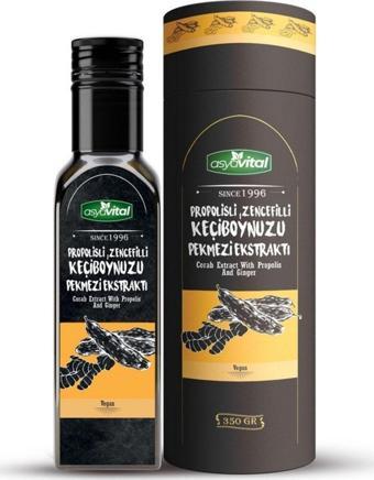 asyavital Propolisli Zencefilli Keçiboynuzu Özü / Harnup Özü Kutulu 350 G