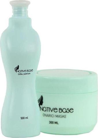 Native Base Doğal Şampuan 500 Ml Ve Onarıcı Maske 300 Ml 2840095040716