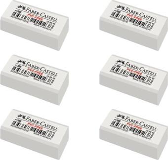 Faber-Castell 7086/6 Beyaz Silgi 6Lı