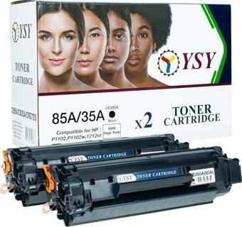 YSY CE285A P1102 P1102w M1212nf P1109w M1217nfw  (1 Kutuda 2 Toner)