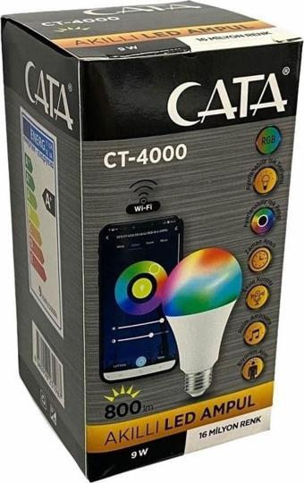 Cata Ct-4000 9W Akıllı Led Ampul E27 16 Milyon Renk