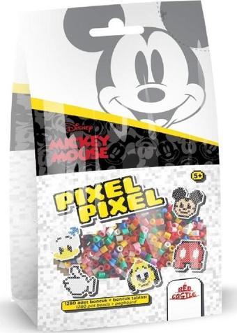 Disney Mickey Mouse Boncuk Aktivite ve Oyuncak Seti 5 Figür 1280 Boncuk-Pixel Pixel B16-03