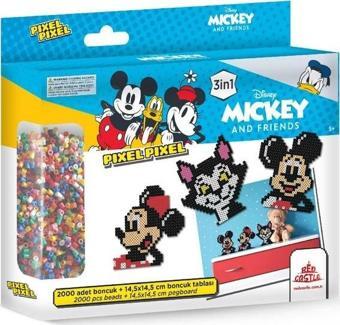 Pixel Pixel Boncuk Aktivite ve Oyuncak Seti, Disney Mickey & Friends 2000 Boncuk BB29-03