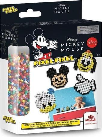 Pixel Pixel Boncuk Aktivite ve Oyuncak Seti-Disney Mickey Mouse 1000 Boncuk BB16-03