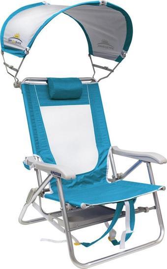 Gci Outdoor SunShade Big Surf 4 Kademeli Güneşlikli Katlanır Plaj Sandalyesi