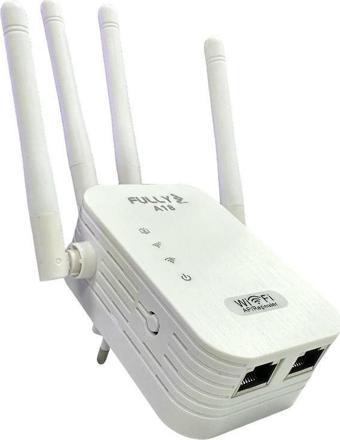 Fully A18 Wifi Repeater Access Point 300Mbps 4Antenli WPS Özellikli