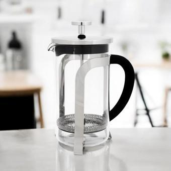 French Press Kahve Ve Çay Demleme Makinesi 600 ML Gri French Press