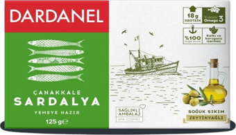 Dardanel Zeytinyağlı Çanakkale Sardalya 125 gr